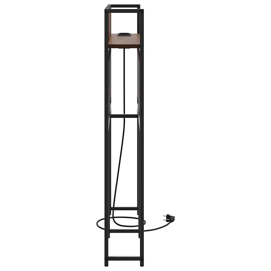 Testata contenitore Rovere marrone 90 cm Legno multistrato