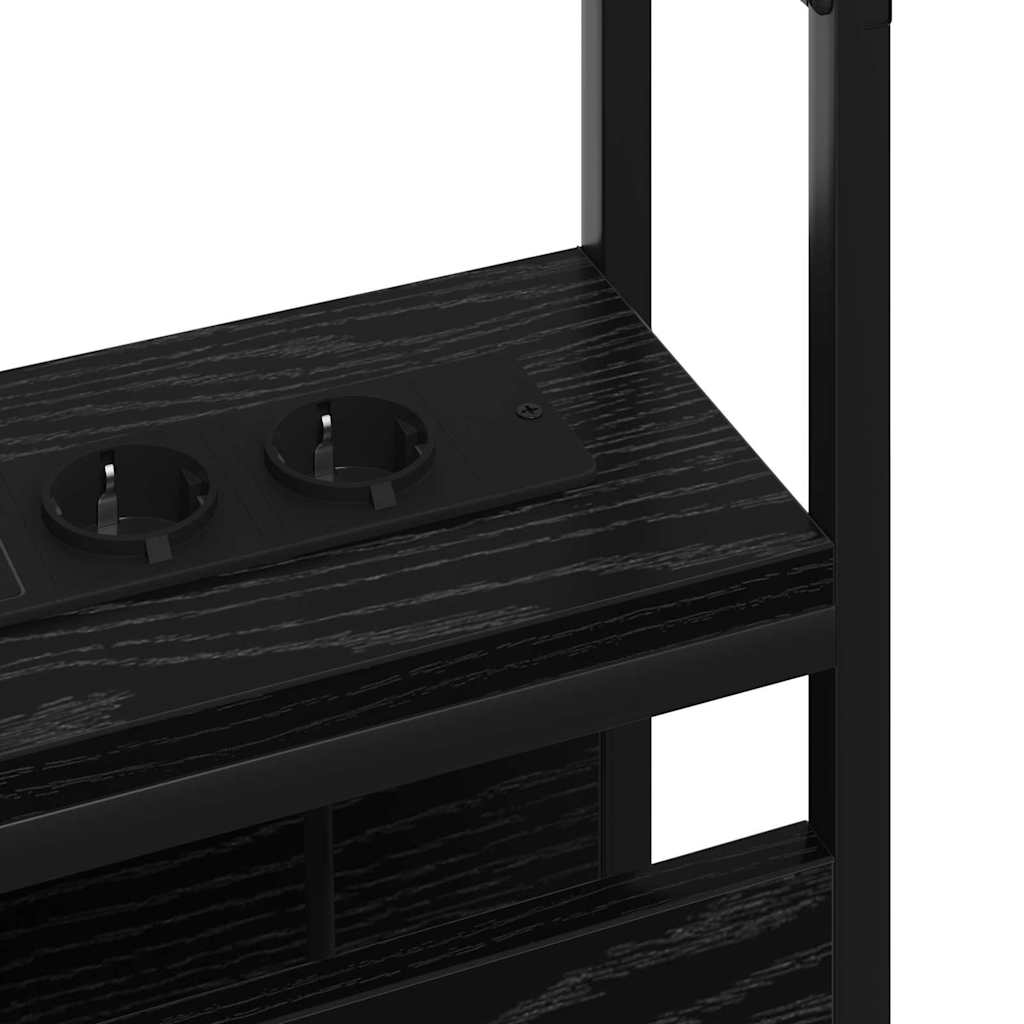 Testata contenitore Rovere nero 100 cm Legno multistrato