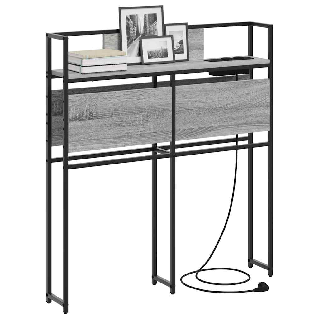 Testata contenitore Grigio sonoma 100 cm Legno multistrato