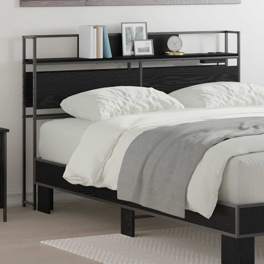 Testata contenitore Rovere nero 120 cm Legno multistrato