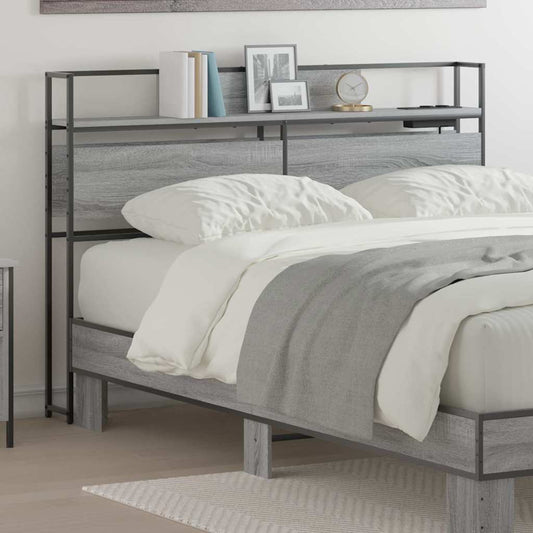 Testata contenitore Grigio sonoma 120 cm Legno multistrato