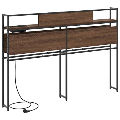 Testata contenitore Rovere marrone 120 cm Legno multistrato