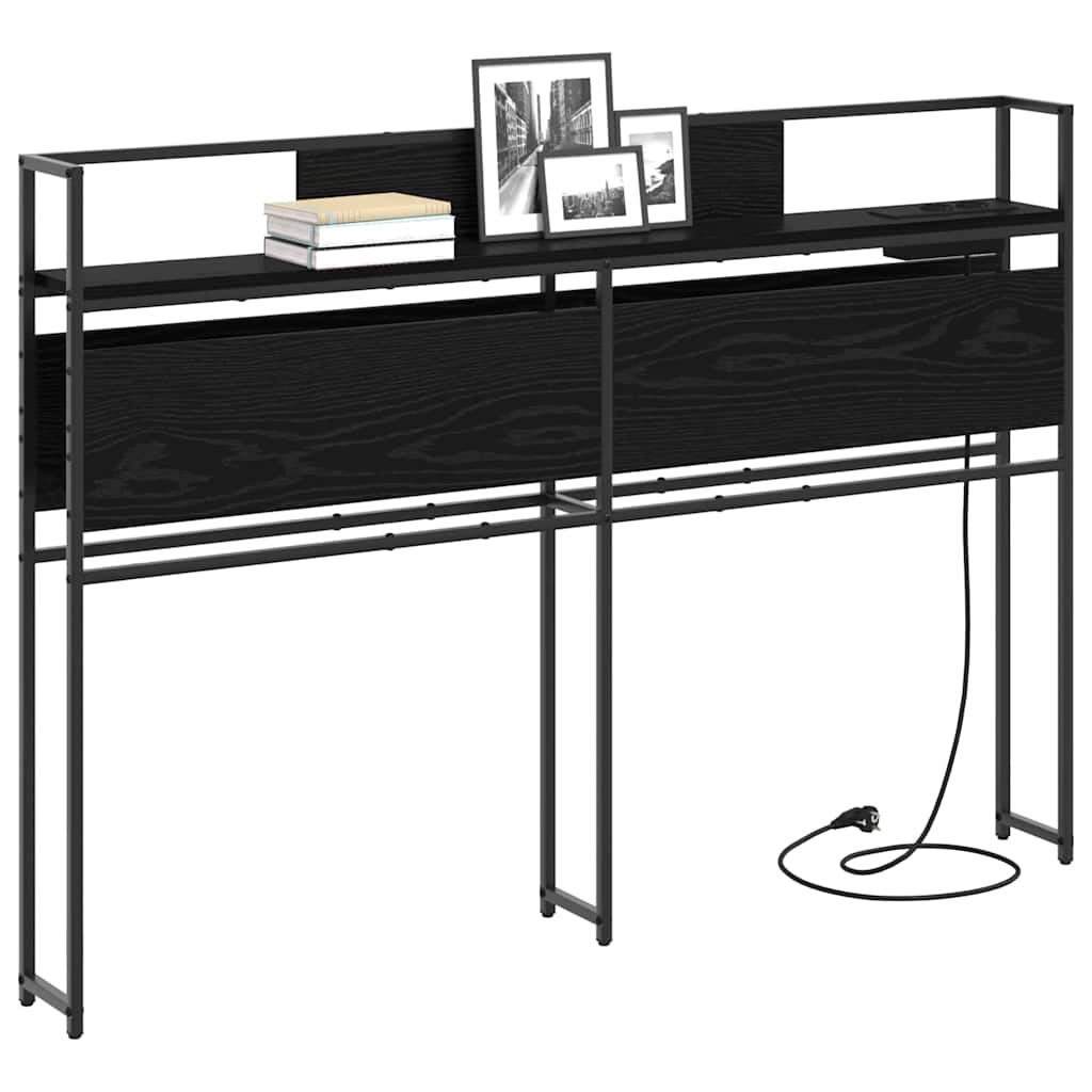 Testata contenitore Rovere nero 135 cm Legno multistrato