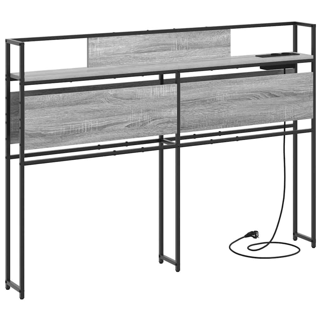 Testata contenitore Grigio sonoma 135 cm Legno multistrato