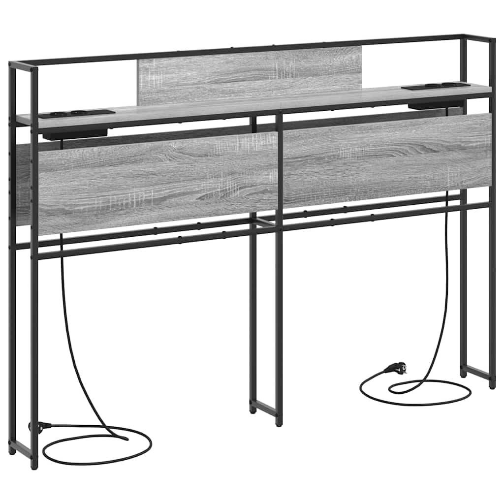 Testata contenitore Grigio sonoma 140 cm Legno multistrato