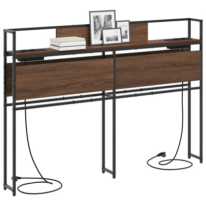 Testata contenitore Rovere marrone 140 cm Legno multistrato