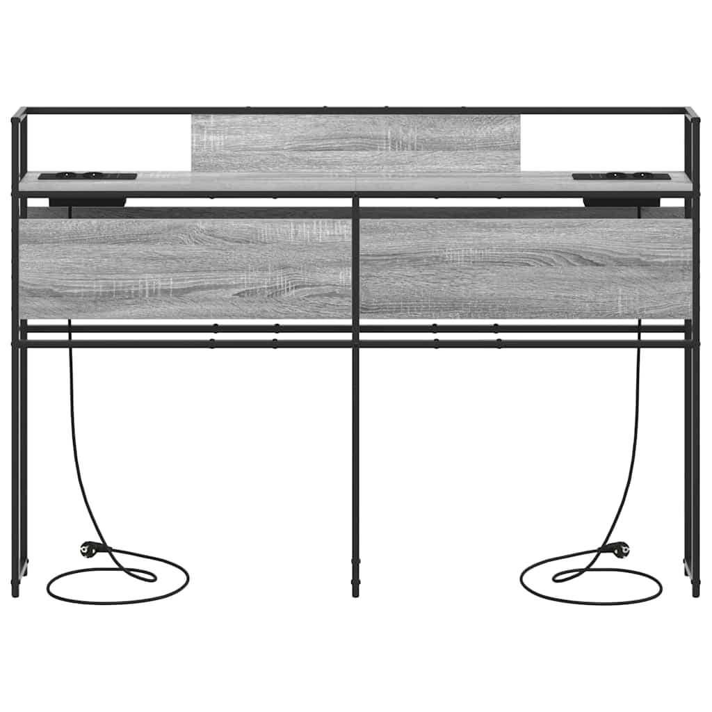 Testata contenitore Grigio sonoma 150 cm Legno multistrato