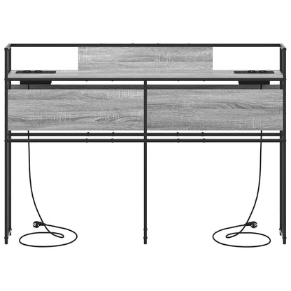 Testata contenitore Grigio sonoma 150 cm Legno multistrato