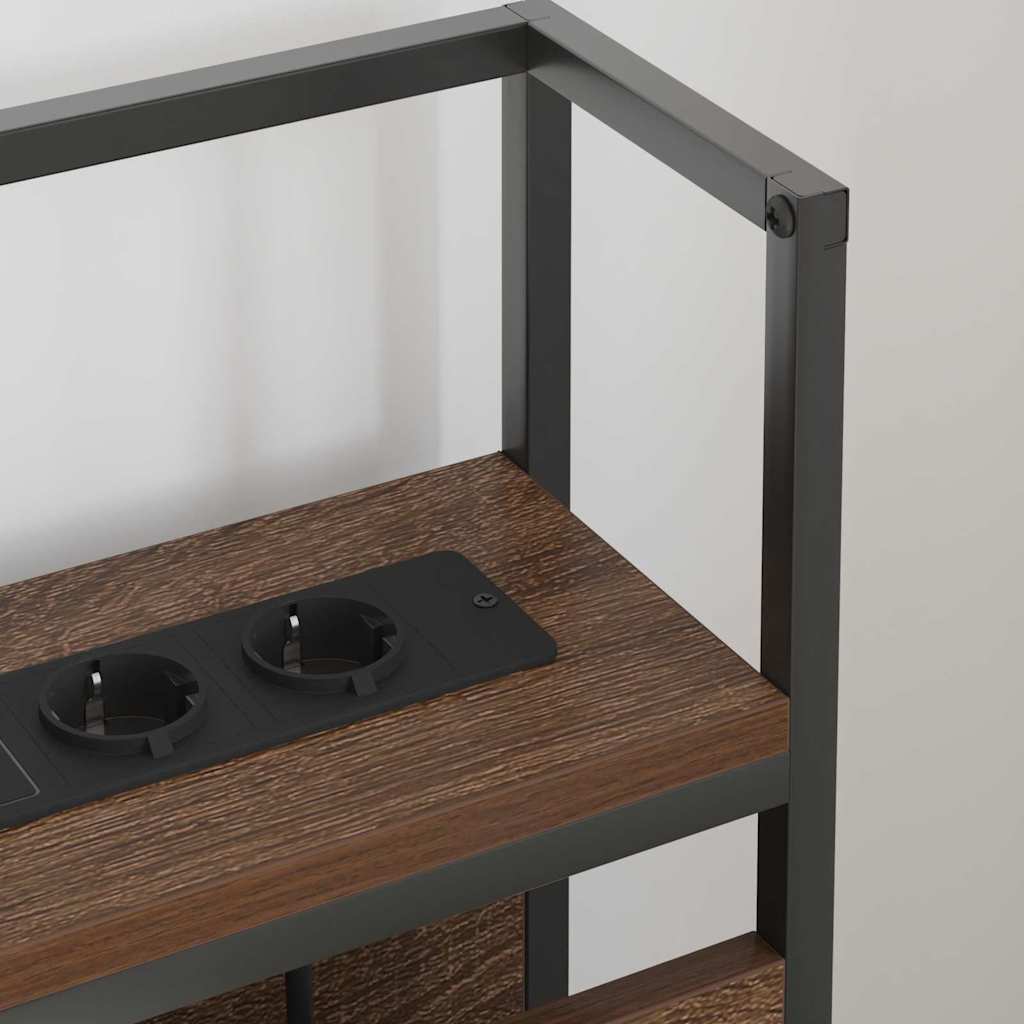 Testata contenitore Rovere marrone 150 cm Legno multistrato