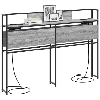 Testata contenitore Grigio sonoma 160 cm Legno multistrato