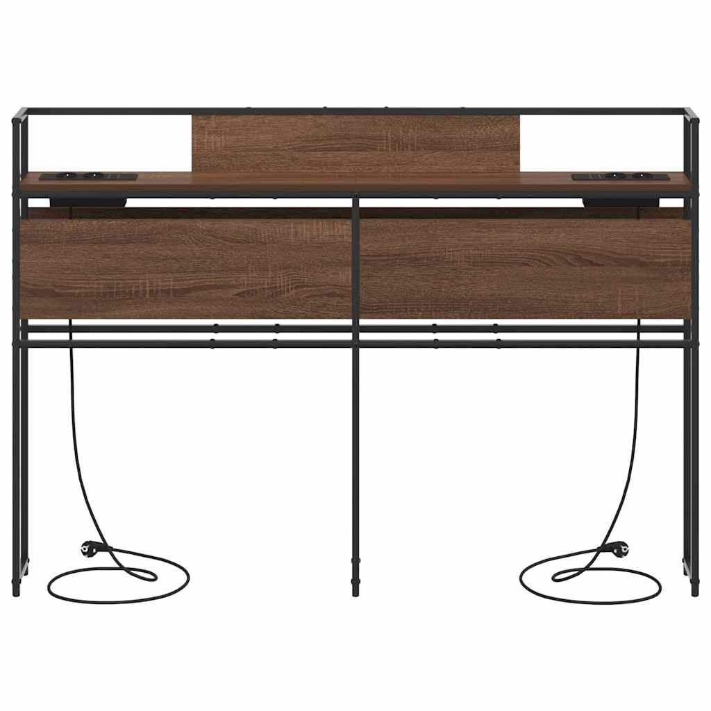 Testata contenitore Rovere marrone 160 cm Legno multistrato