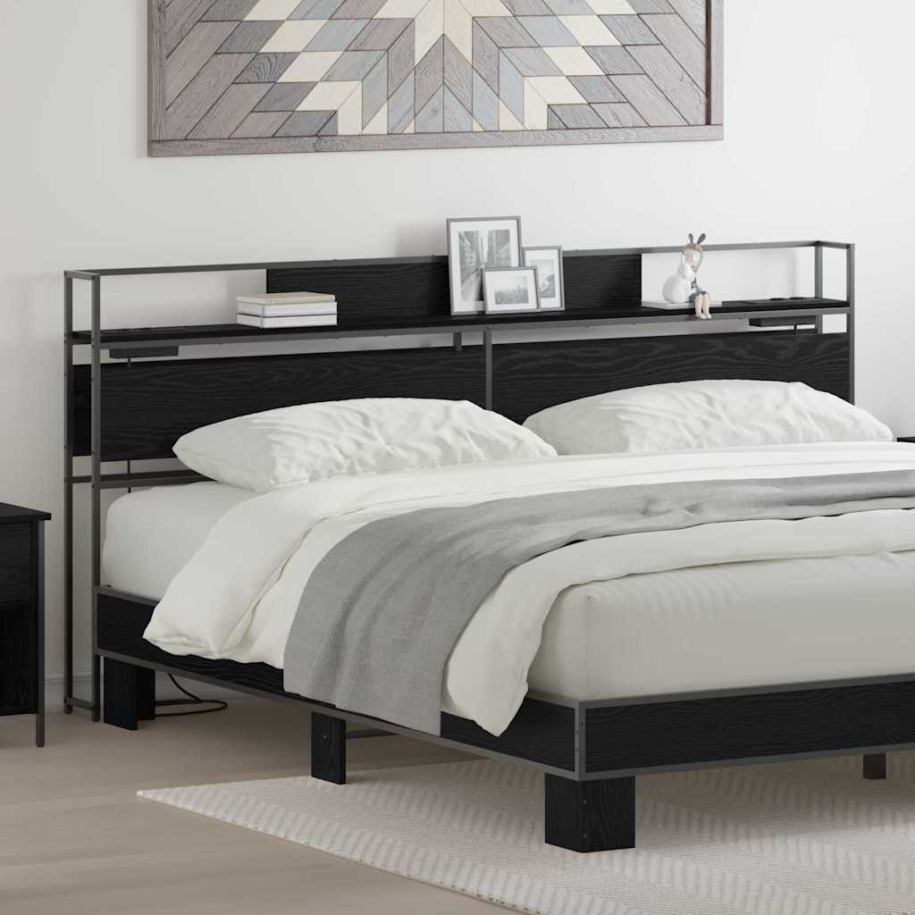 Testata contenitore Rovere nero 180 cm Legno multistrato