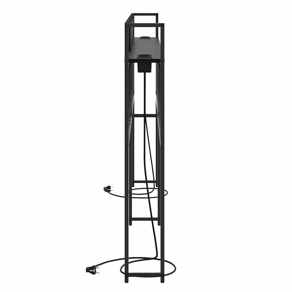 Testata contenitore Rovere nero 180 cm Legno multistrato