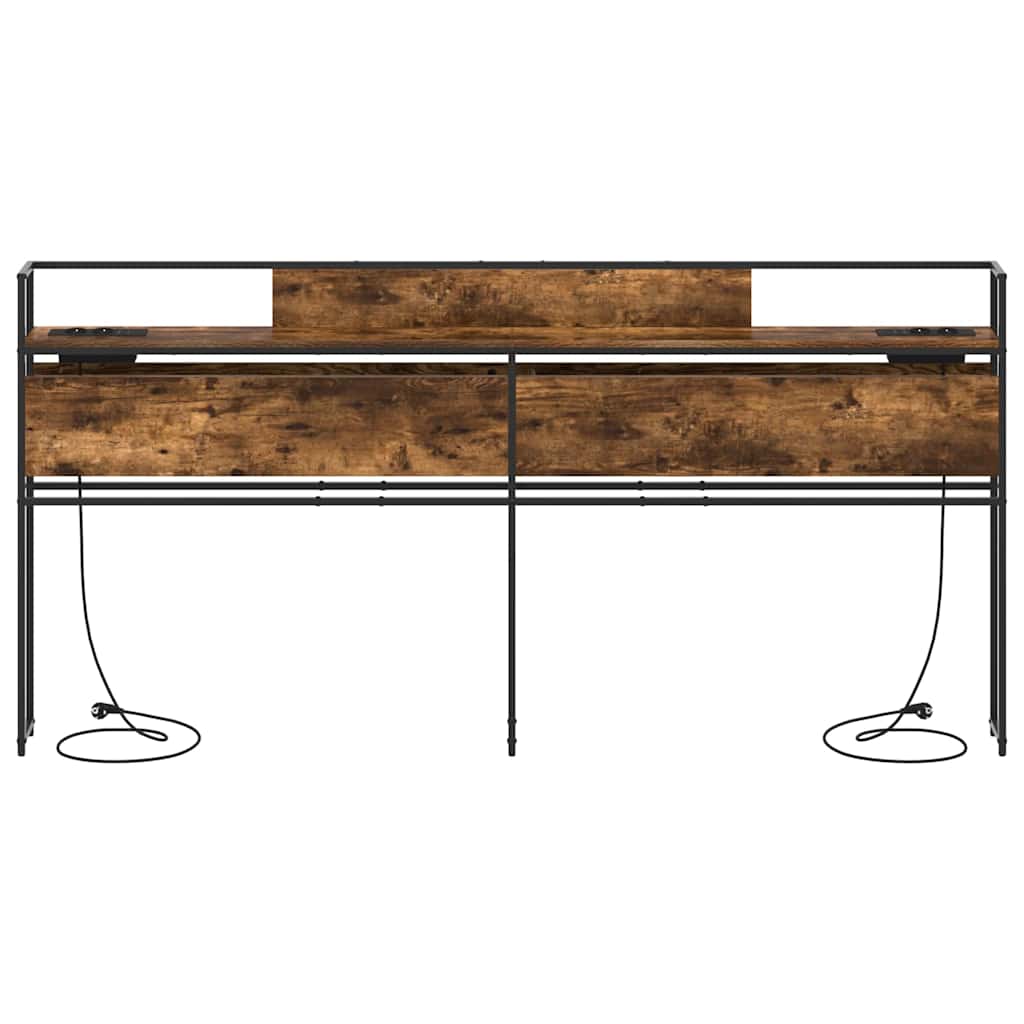 Testata contenitore Rovere fumo 180 cm Legno multistrato