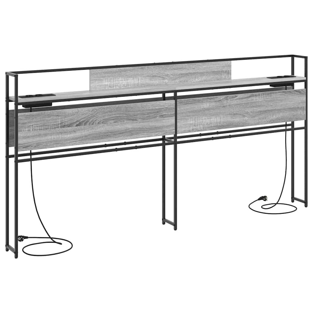 Testata contenitore Grigio sonoma 180 cm Legno multistrato