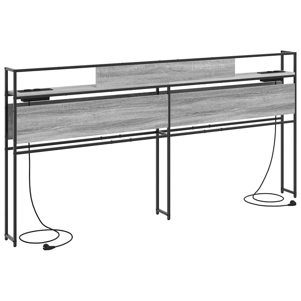 Testata contenitore Grigio sonoma 180 cm Legno multistrato