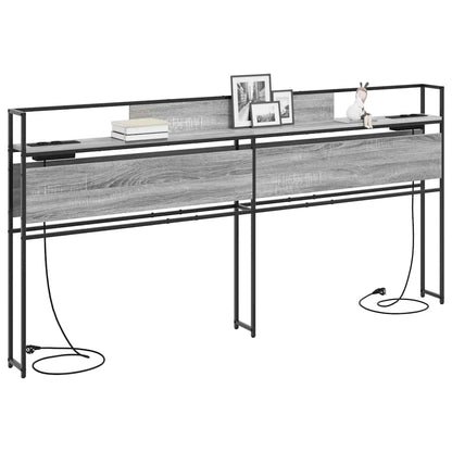Testata contenitore Grigio sonoma 180 cm Legno multistrato