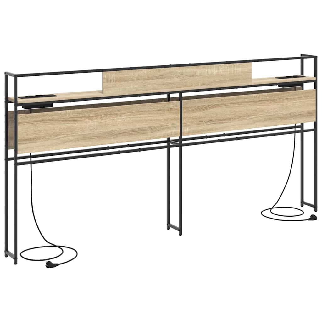 Testata contenitore rovere sonoma 200 cm Legno multistrato