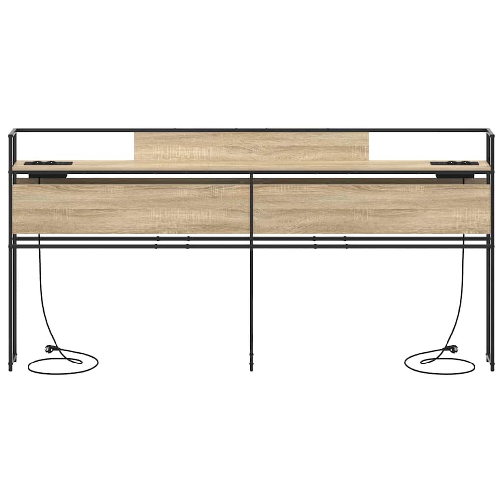 Testata contenitore rovere sonoma 200 cm Legno multistrato