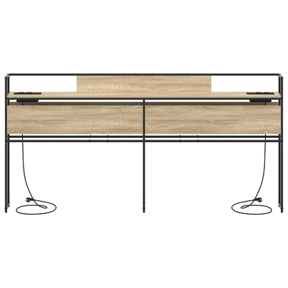 Testata contenitore rovere sonoma 200 cm Legno multistrato