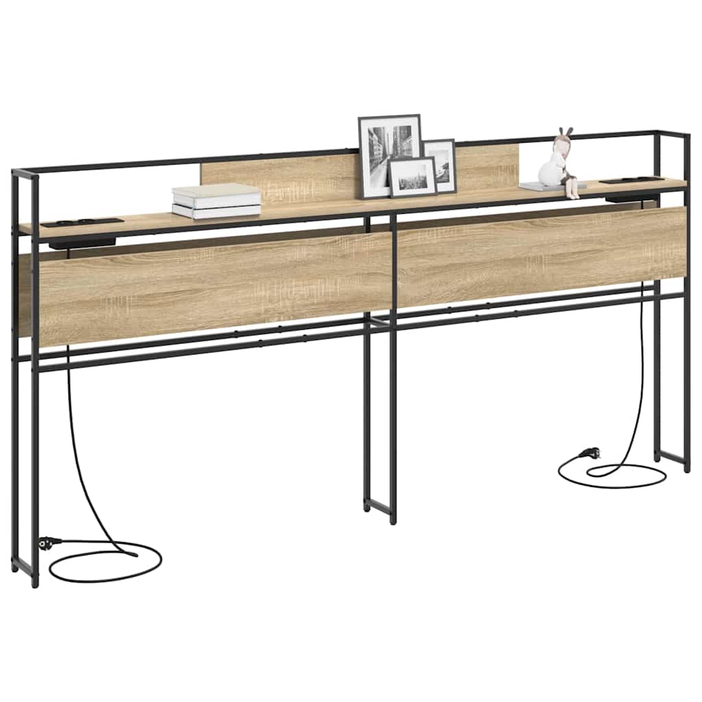 Testata contenitore rovere sonoma 200 cm Legno multistrato