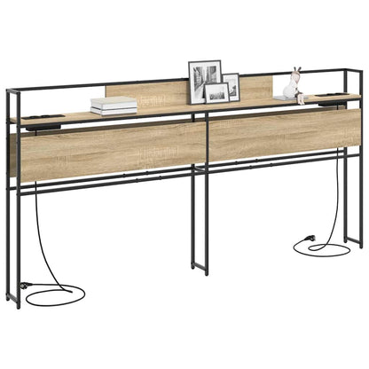 Testata contenitore rovere sonoma 200 cm Legno multistrato