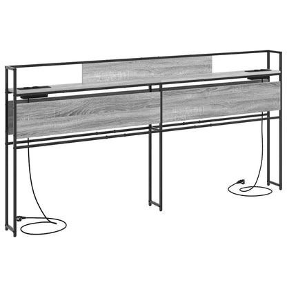 Testata contenitore Grigio sonoma 200 cm Legno multistrato