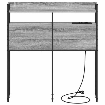 Testata contenitore Grigio sonoma 75 cm Legno multistrato