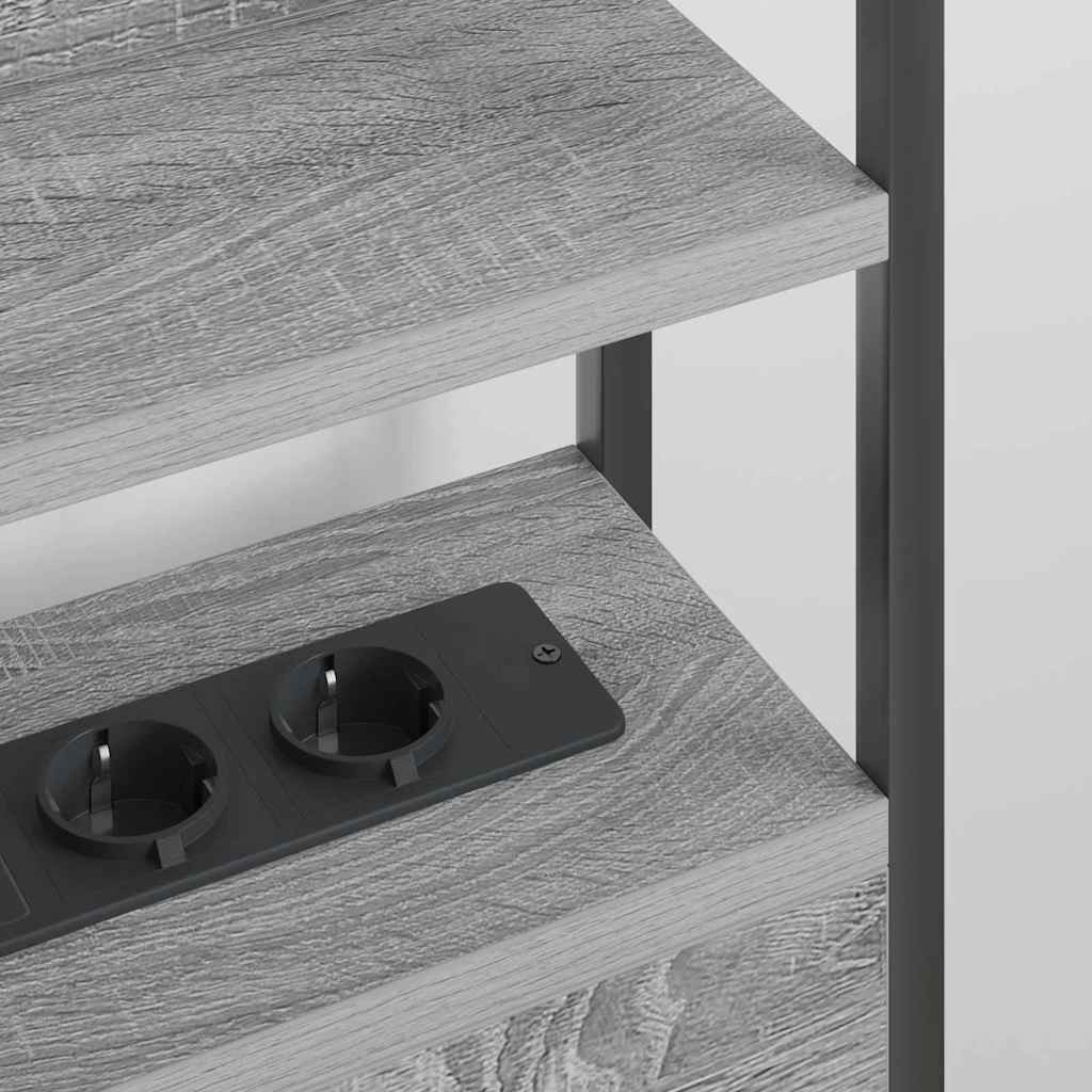 Testata contenitore Grigio sonoma 90 cm Legno multistrato