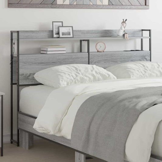 Testata contenitore Grigio sonoma 120 cm Legno multistrato