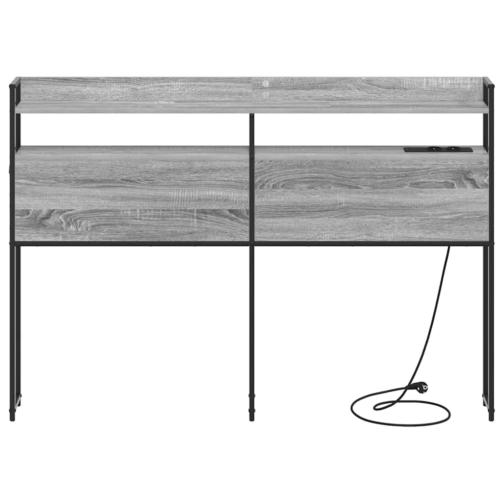 Testata contenitore Grigio sonoma 120 cm Legno multistrato