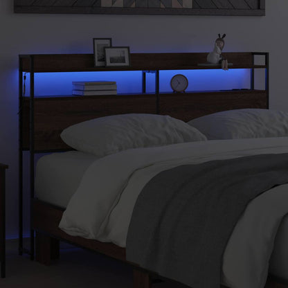 Testata contenitore Rovere marrone 120 cm Legno multistrato