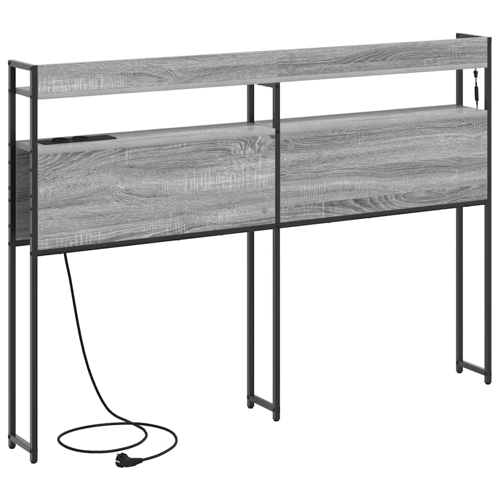 Testata contenitore Grigio sonoma 135 cm Legno multistrato