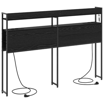 Testata contenitore Rovere nero 160 cm Legno multistrato