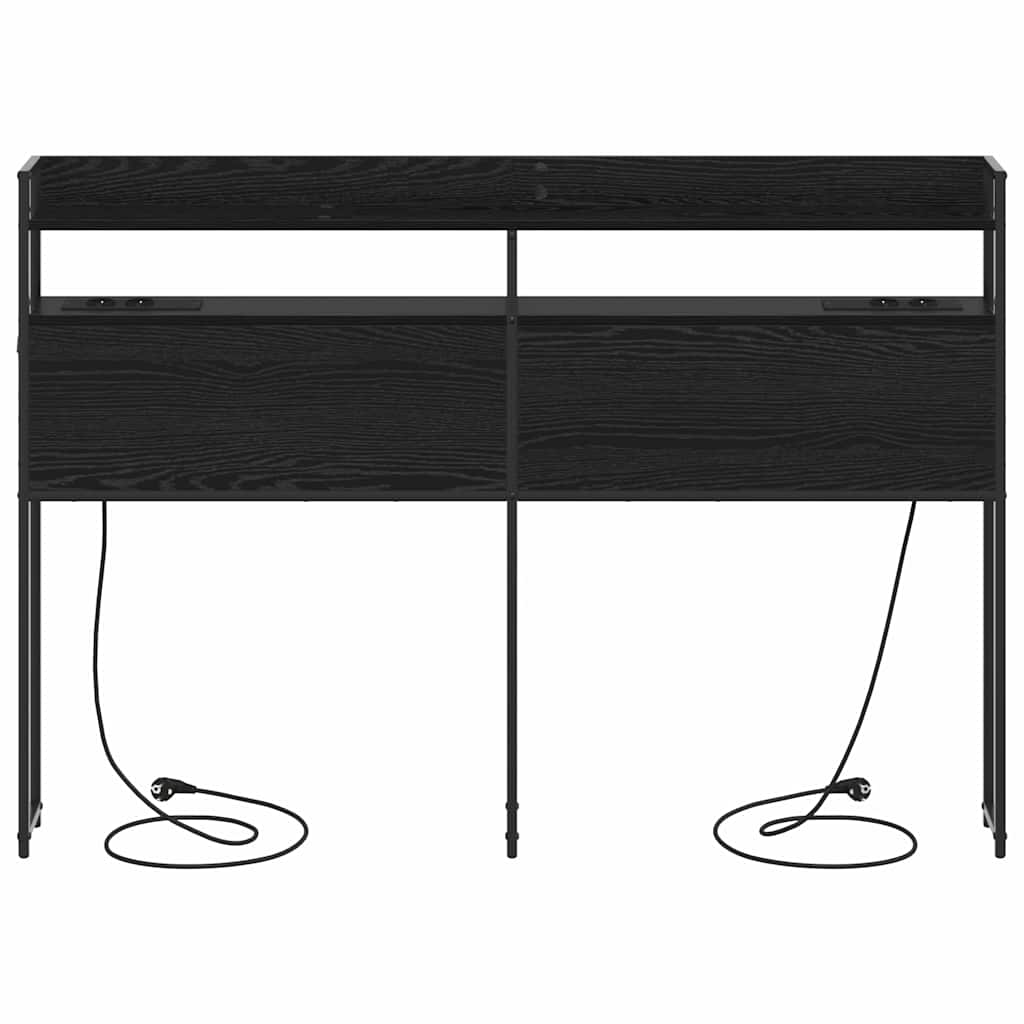 Testata contenitore Rovere nero 160 cm Legno multistrato