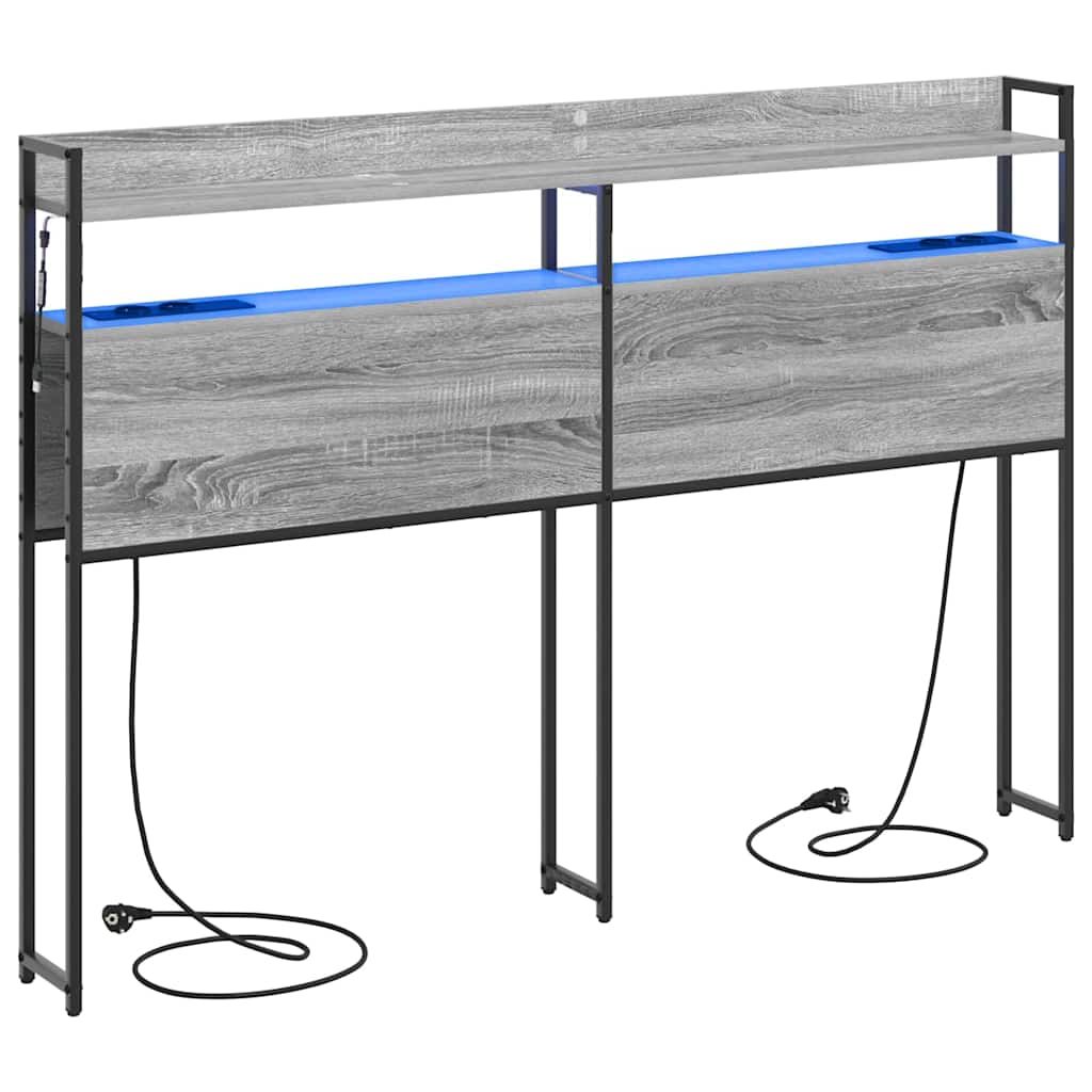 Testata contenitore Grigio sonoma 160 cm Legno multistrato