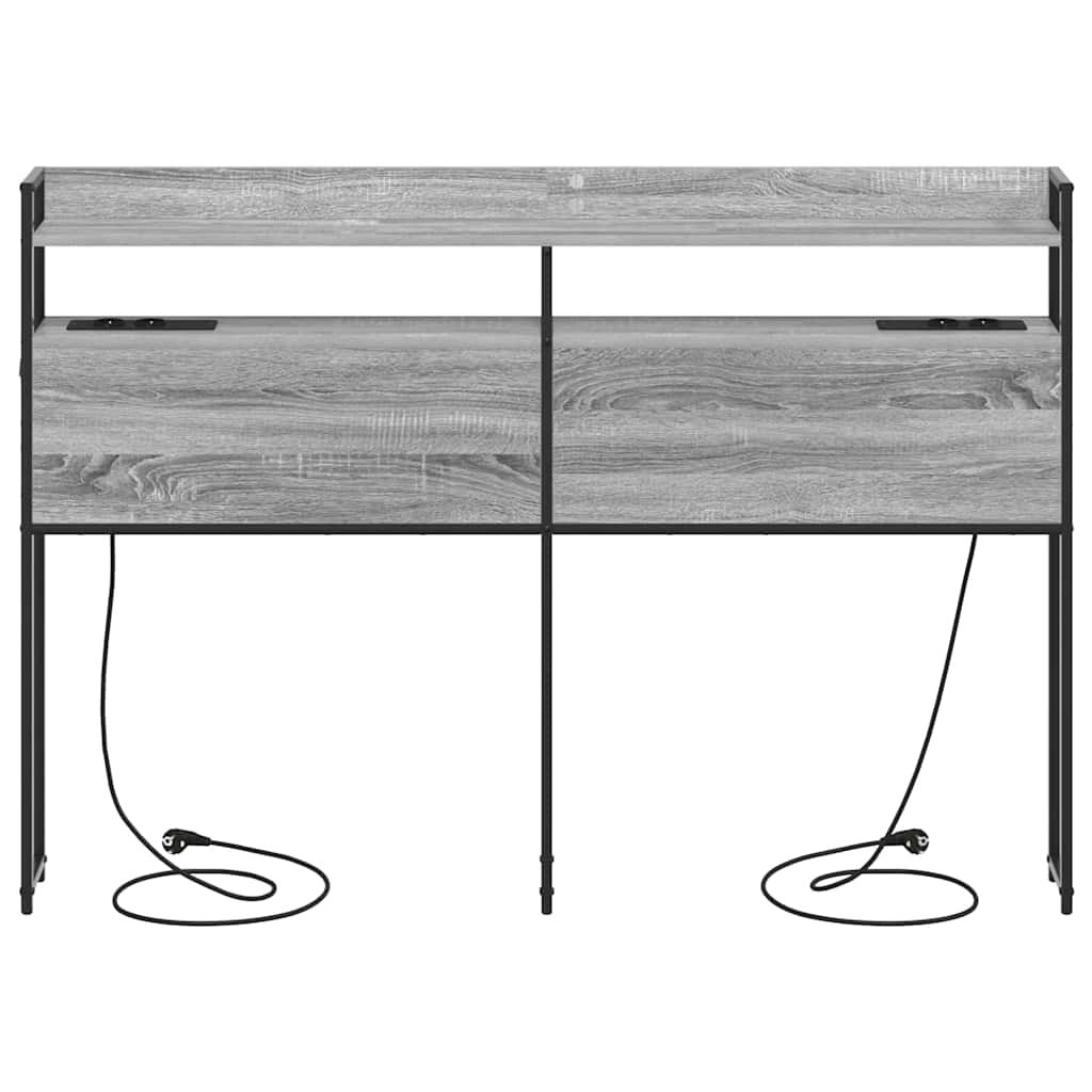 Testata contenitore Grigio sonoma 160 cm Legno multistrato