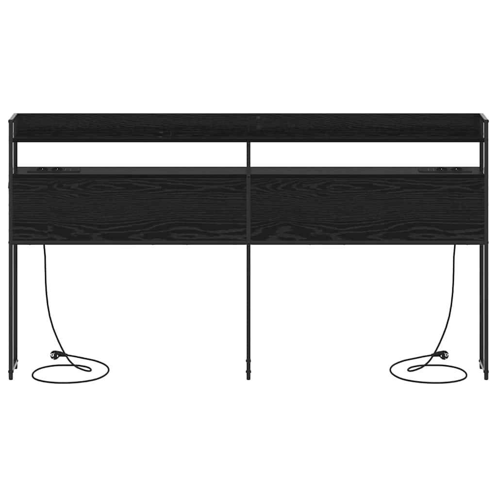 Testata contenitore Rovere nero 180 cm Legno multistrato