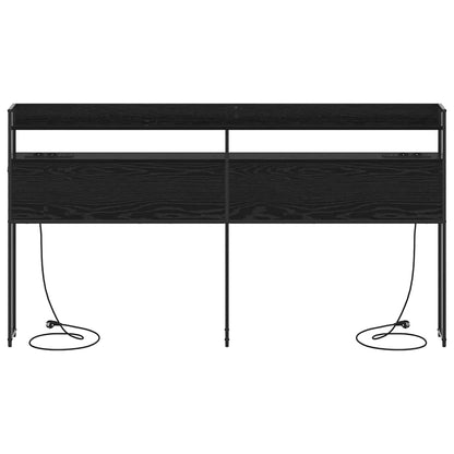 Testata contenitore Rovere nero 180 cm Legno multistrato