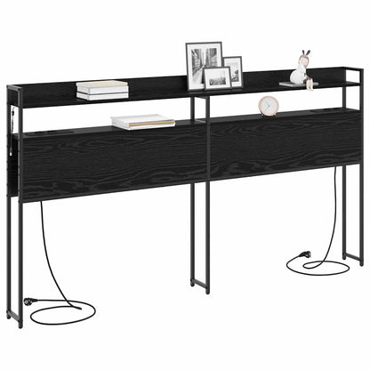 Testata contenitore Rovere nero 180 cm Legno multistrato