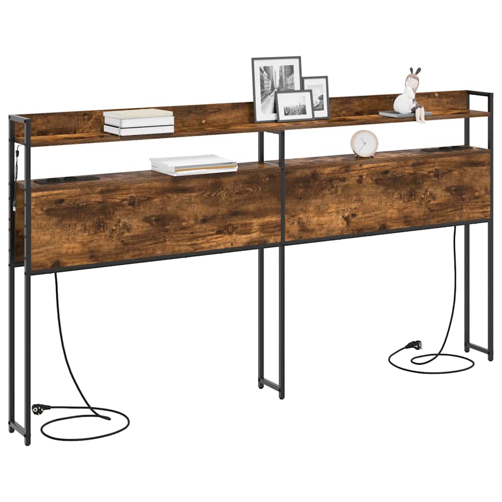 Testata contenitore Rovere fumo 180 cm Legno multistrato