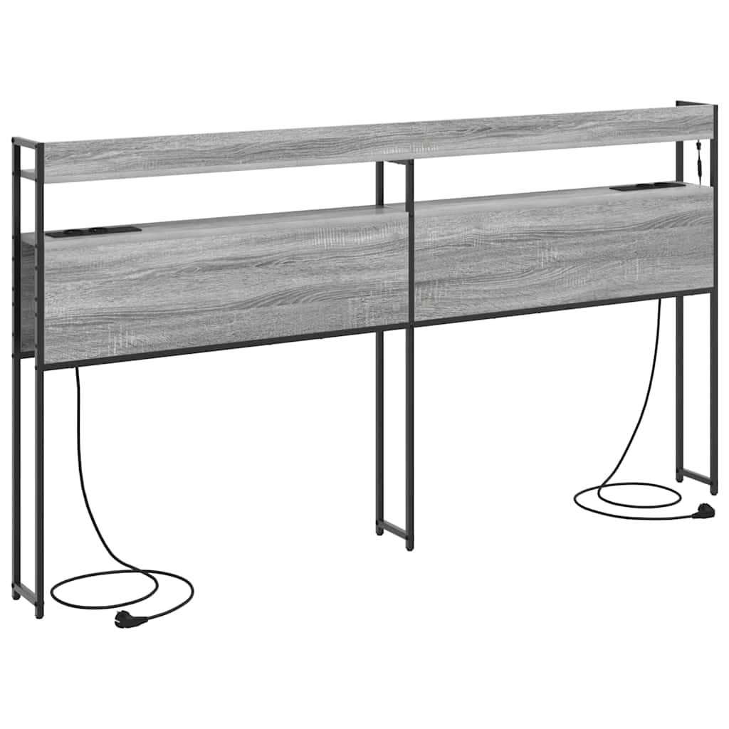 Testata contenitore Grigio sonoma 180 cm Legno multistrato