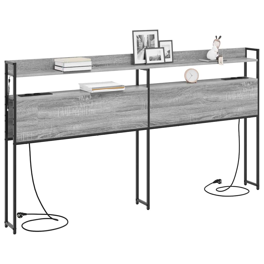 Testata contenitore Grigio sonoma 180 cm Legno multistrato