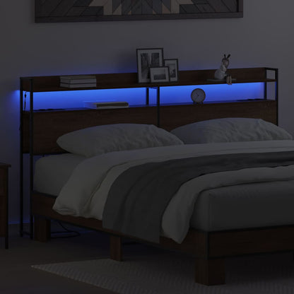 Testata contenitore Rovere marrone 180 cm Legno multistrato