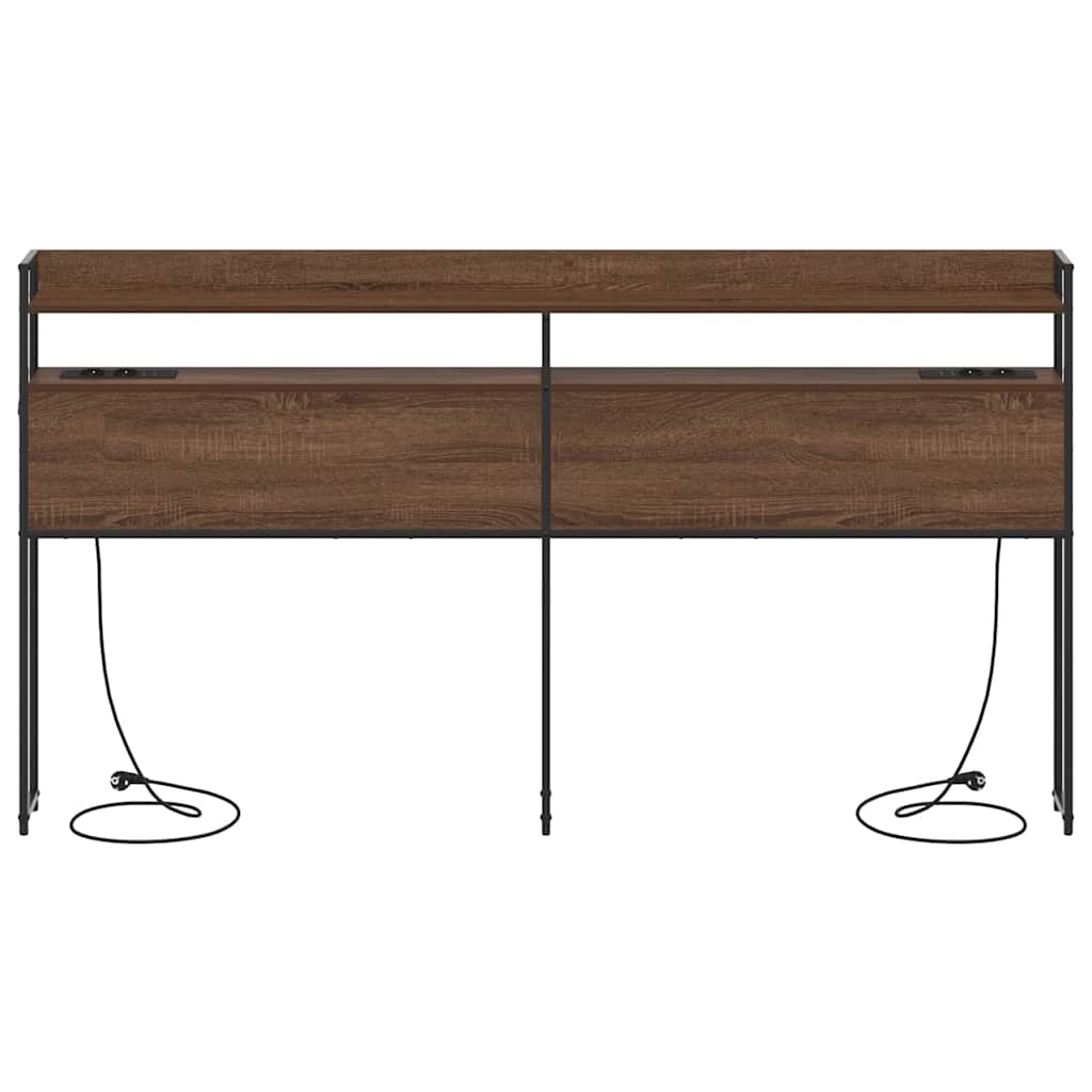 Testata contenitore Rovere marrone 180 cm Legno multistrato