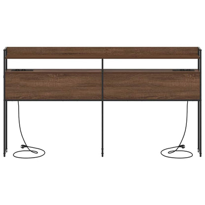 Testata contenitore Rovere marrone 180 cm Legno multistrato