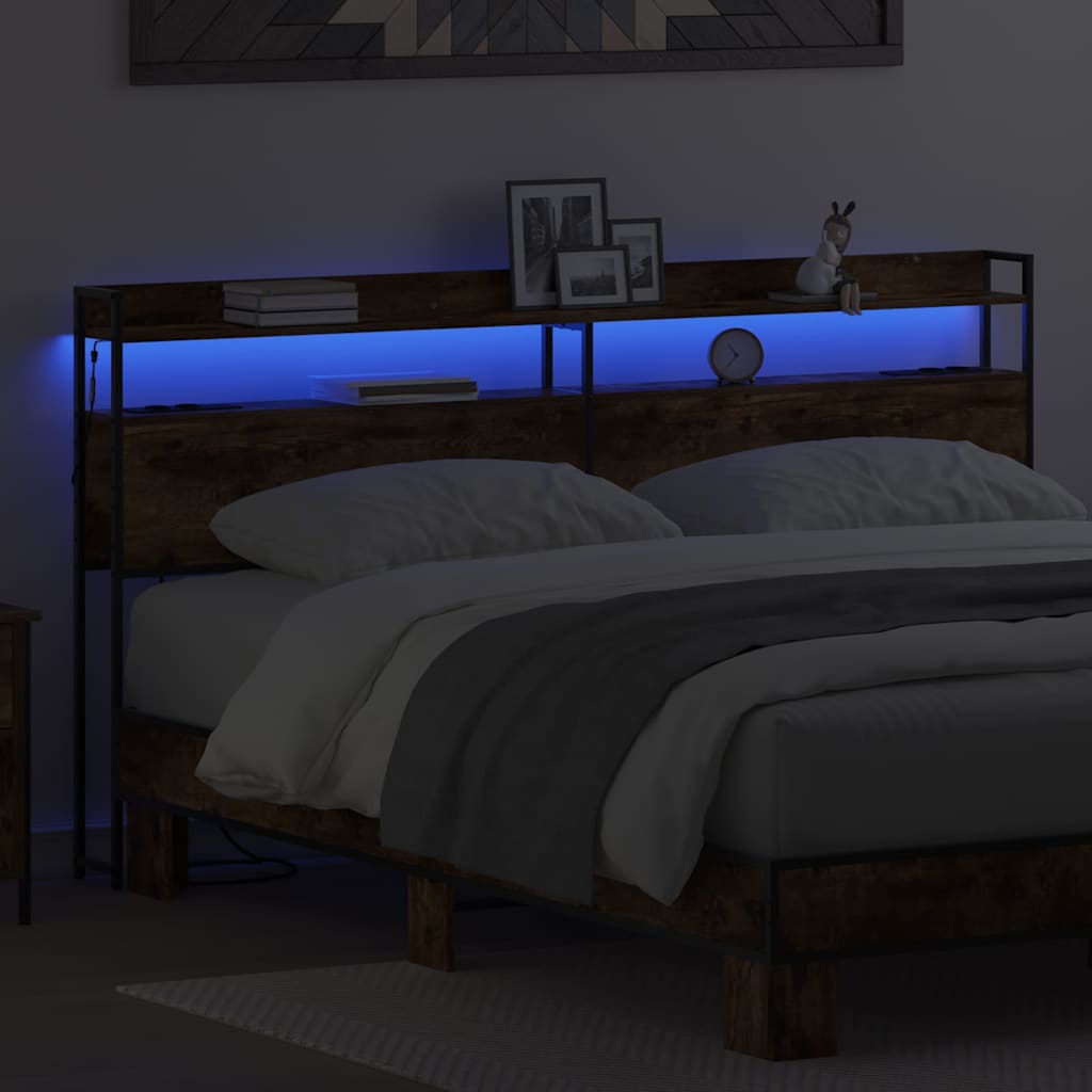 Testata contenitore Rovere fumo 200 cm Legno multistrato