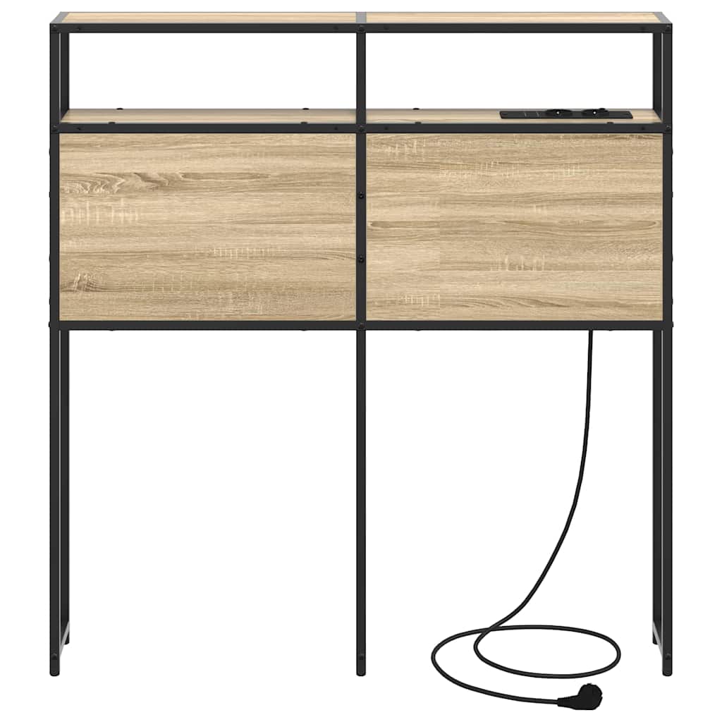 Testata contenitore rovere sonoma 75 cm Legno multistrato