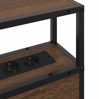 Testata contenitore Rovere marrone 75 cm Legno multistrato