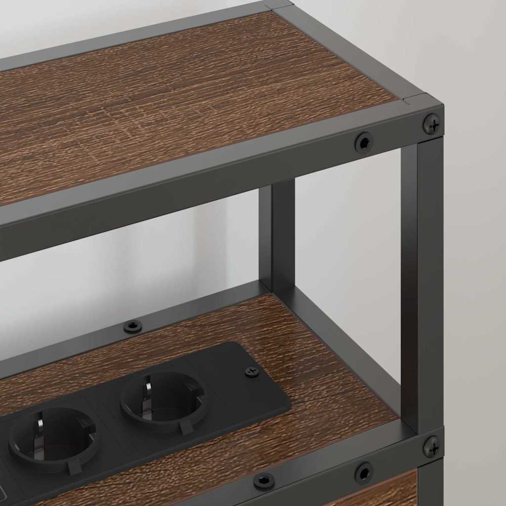 Testata contenitore Rovere marrone 75 cm Legno multistrato